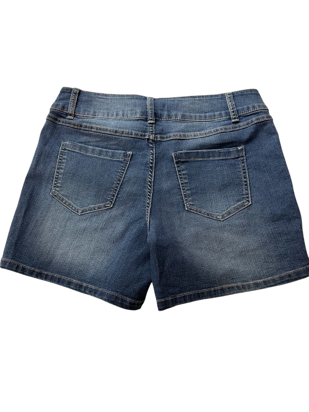 Artisan NY Blue Denim Patch-Pocket Shorts, Size 10 - Picture 5 of 9